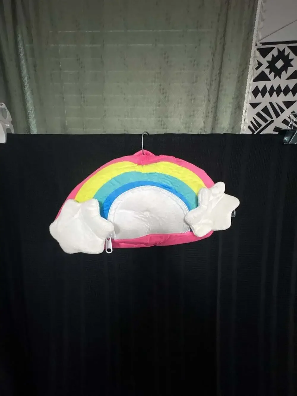 iscream Rainbow Plush Lounge Pillow and Blanket Set